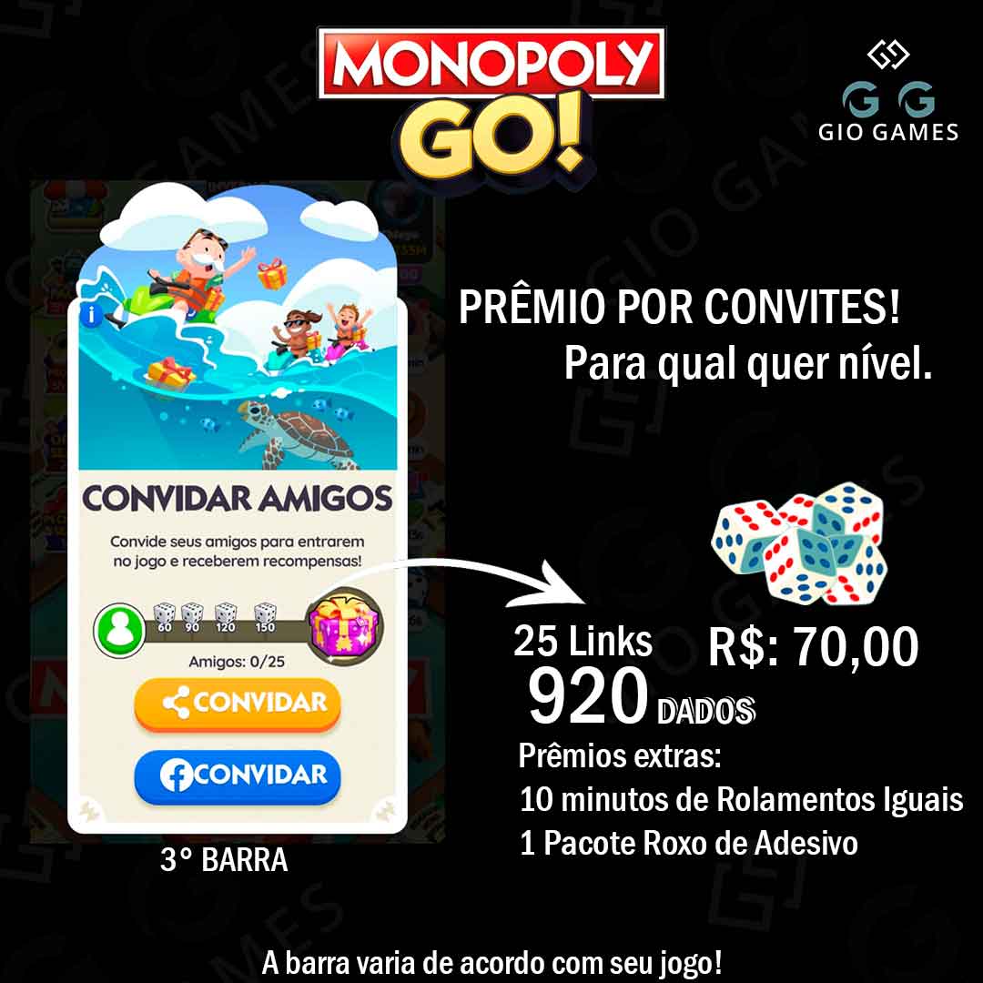 3° Barra Completa (25 Links)Total 920 Dados + Extras 